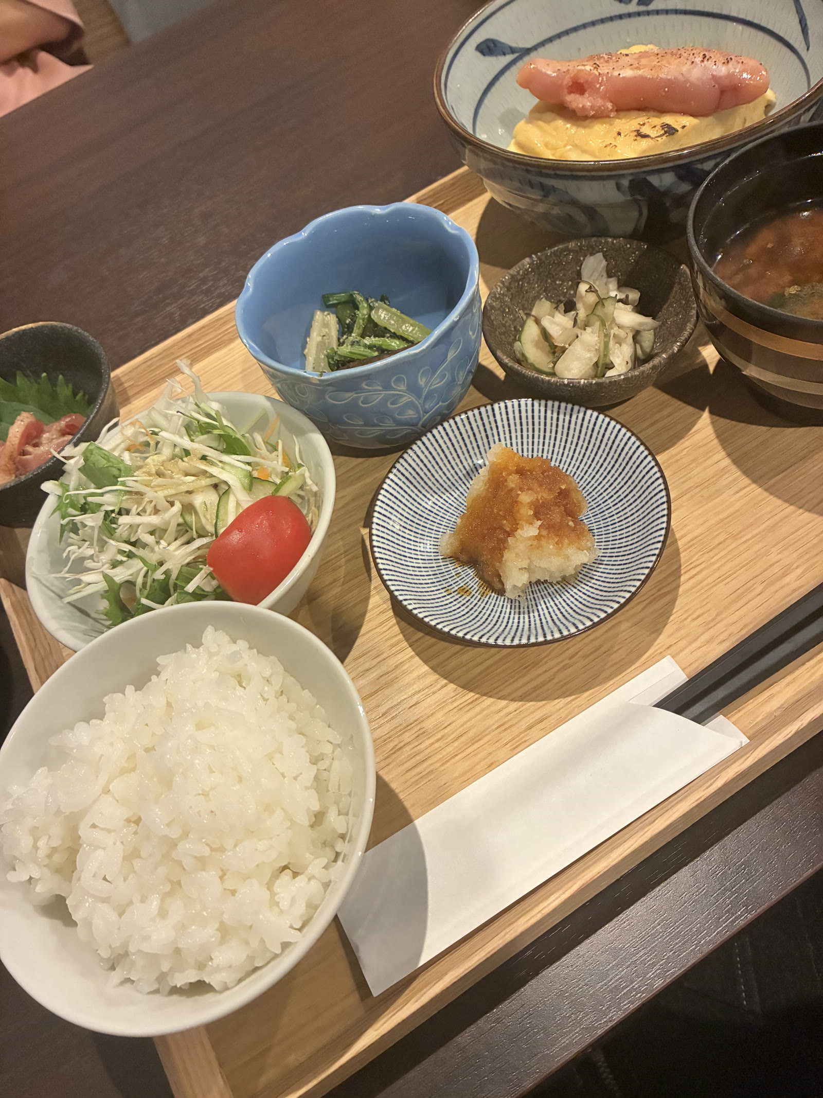 明太出汁巻き定食